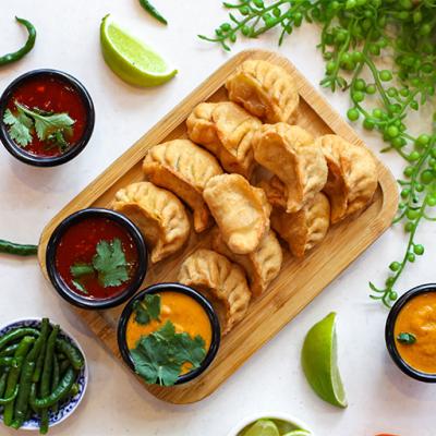 Chicken Fried Momo Platter