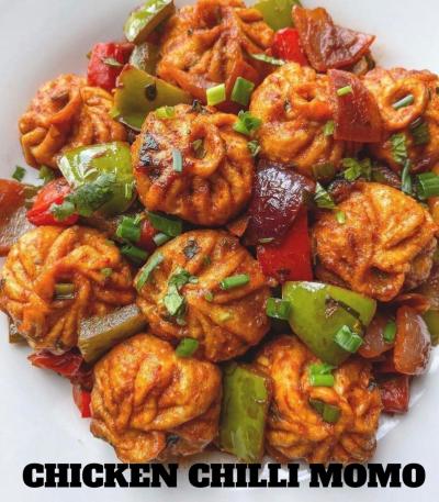 Chicken Chilli Momo Full Plate